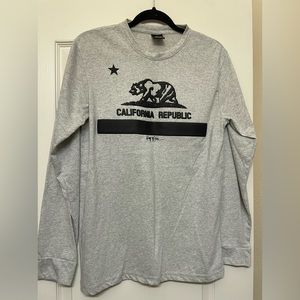 California republic gray long sleeve